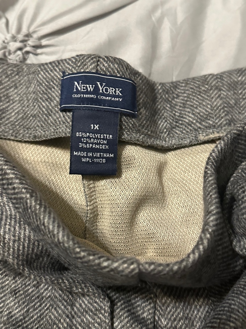Dress slacks with elastic waste
